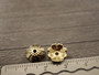 Helmihattu kukka, 10x3.5mm, vaaleakulta, 20kpl