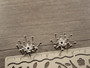 Helmihattu / koriste kukka, 15x16x6mm, kromi, 10kpl