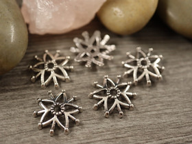 Helmihattu kukka, 16mm, kromi, 20kpl