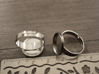 Sormuspohja säädettävä, 14mm, kapussille, rst, 1kpl