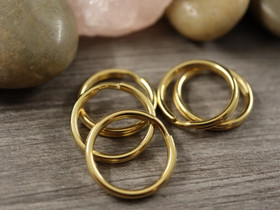 Avainrengas, 20mm, kulta/rst, 1kpl