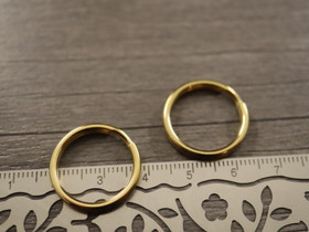 Avainrengas, 20mm, kulta/rst, 1kpl