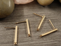 Korvakorutappi lenkillä , 20x2mm, vaaleakulta, 1pari