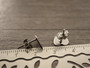 Korvakorutappi+lukko sydän, 8x10mm, rst, 1pari