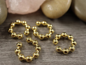 Rustokorvakoru/ ear cuff, 16x4mm, 18K/kulta, 1pari