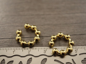 Rustokorvakoru/ ear cuff, 16x4mm, 18K/kulta, 1pari