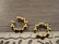 Rustokorvakoru/ ear cuff, 16x4mm, 18K/kulta, 1pari