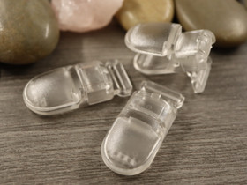 Klipsi, 40x18mm, kirkas, 1kpl