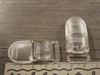 Klipsi, 40x18mm, kirkas, 1kpl