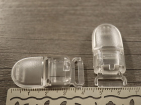 Klipsi, 40x18mm, kirkas, 1kpl