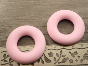 Silikonirengas, 42x9mm, vaaleanpunainen, 1kpl