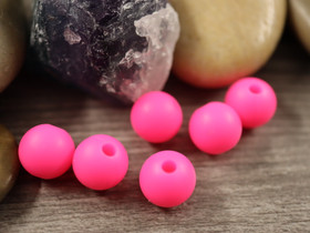 Silikonihelmi, 9mm, pinkki, 1kpl