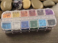 Glitter rasia 13x5x1.5cm, mix setti, 1kpl