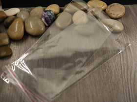 Sellofaanipussi reiällä, 19.5x9cm, kirkas, 1kpl