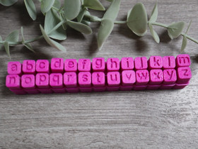 Leimasinsetti pienet kirjaimet, 6mm/ 7mm/ 8mm, 1 setti