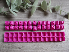 Leimasinsetti pienet kirjaimet, 6mm/ 7mm/ 8mm, 1 setti