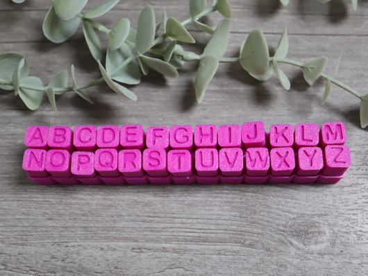 Leimasinsetti isot kirjaimet, 6mm/ 7mm/ 8mm, 1 setti