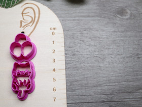 Muottisetti kissa ja ilmapallot 60mm, 1setti