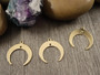 Kuuriipus/ linkki, 19x18mm, 24K/kulta, 1kpl