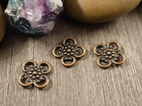 Kukkariipus, 13x13mm, kupari, 1kpl