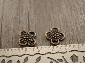 Kukkariipus, 13x13mm, kupari, 1kpl