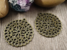 Ympyräriipus, 30mm, pronssi, 1kpl