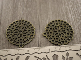 Ympyräriipus, 30mm, pronssi, 1kpl