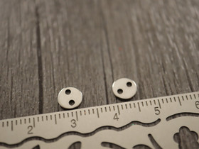 Ympyräriipus/ linkki, 6mm, kromi, 1kpl