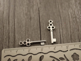 Avainriipus, 7x22mm, kromi, 1kpl
