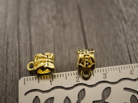 Riipuspidike, 12x6mm, kulta, 1kpl