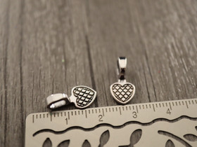 Riipuspidike, (liimattava), 16x8mm, kromi, 1kpl