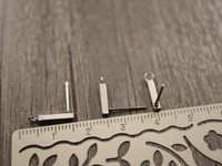 Korvakorutappi lenkillä, 13x3mm, rst, 1pari