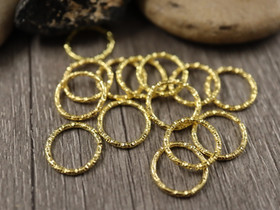 Välirengas kierre, 12x1.1mm, avattava, kulta, 20kpl