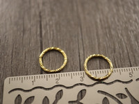 Välirengas kierre, 12x1.1mm, avattava, kulta, 20kpl