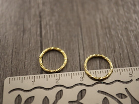Välirengas kierre, 12x1.1mm, avattava, kulta, 20kpl