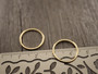 Linkki ympyrä 15x1mm, umpi, 18K/vaaleakulta, 10kpl