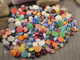 Puolihelmi lajitelma, 2-12mm, mixsetti, 50g