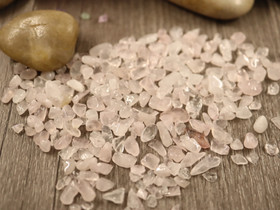 Kivisiruja ruusukvartsi reiätön, n.2-8mm, vaaleanpunainen, 10g n.170kpl