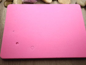 Muotoilualusta, 25x19x1.5cm, pinkki/vihreä, 1kpl POSTIPAKETTI TOIMITUS