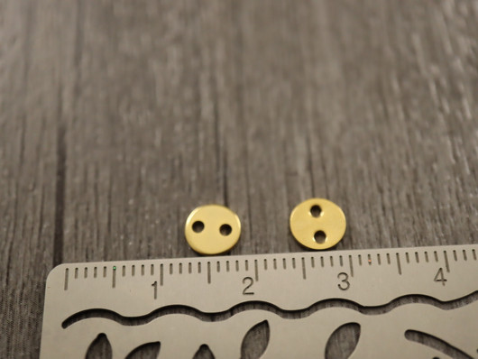 Ympyräriipus/ linkki, 6mm, kulta, 1kpl