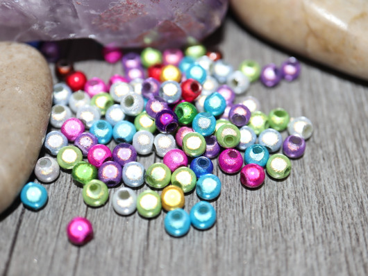 Heijastava helmi, 4mm, mixsetti, 100kpl