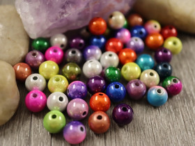 Heijastava helmi, 8mm, mix setti, 50kpl