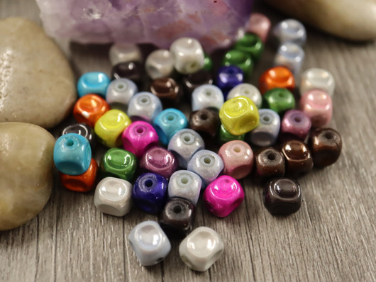 Heijastava helmi, 7x8mm, mix setti, 50kpl