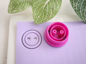 Muotti nappi, 20mm/25mm/30mm, 1kpl