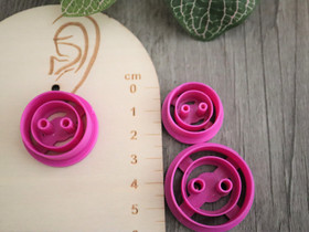 Muotti nappi, 20mm/25mm/30mm, 1kpl