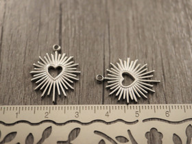 Sydänriipus, 23x18mm, rst, 1kpl