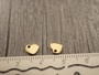Sydänriipus, 5x6mm, 24K kulta/rst, 1kpl