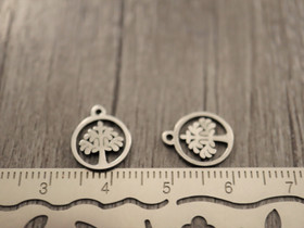 Elämänpuuriipus, 12x10mm, rst, 1kpl