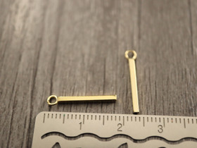 Palkkiriipus, 18x1.5mm, 24K/ kulta/ rst, 1kpl