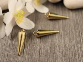 Piikkiriipus, 18x5mm, 18K kulta/rst, 1kpl